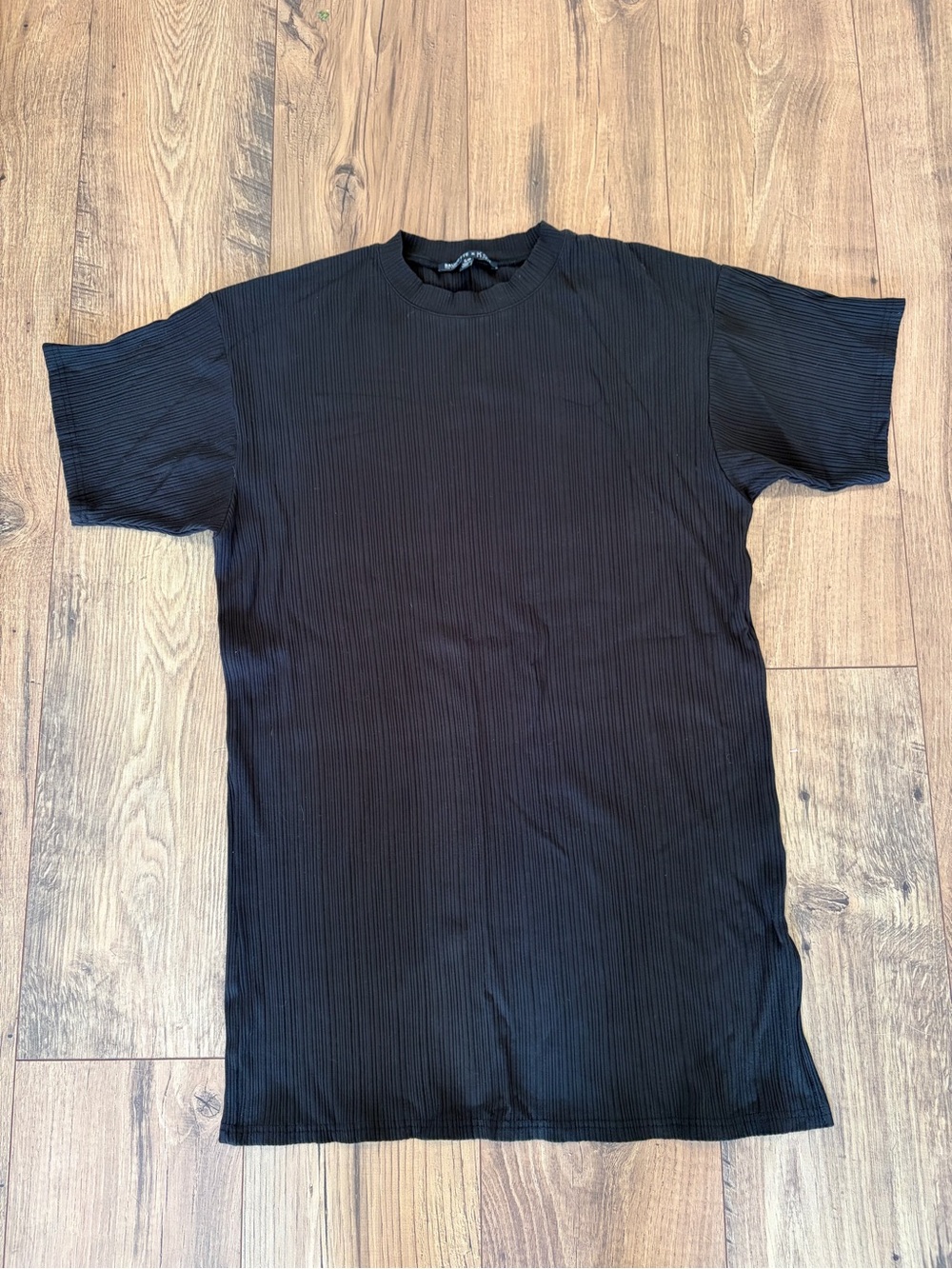 Brunette the Label x Koy Resort Ribbed Crewneck T-Shirt Dress Size Small